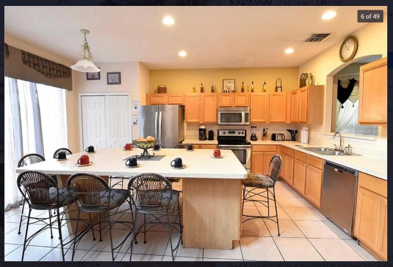 7 Bedroom, 6 Bath And Pool Near Disney In Emerald Island 4 King Master Suites 基西米 外观 照片